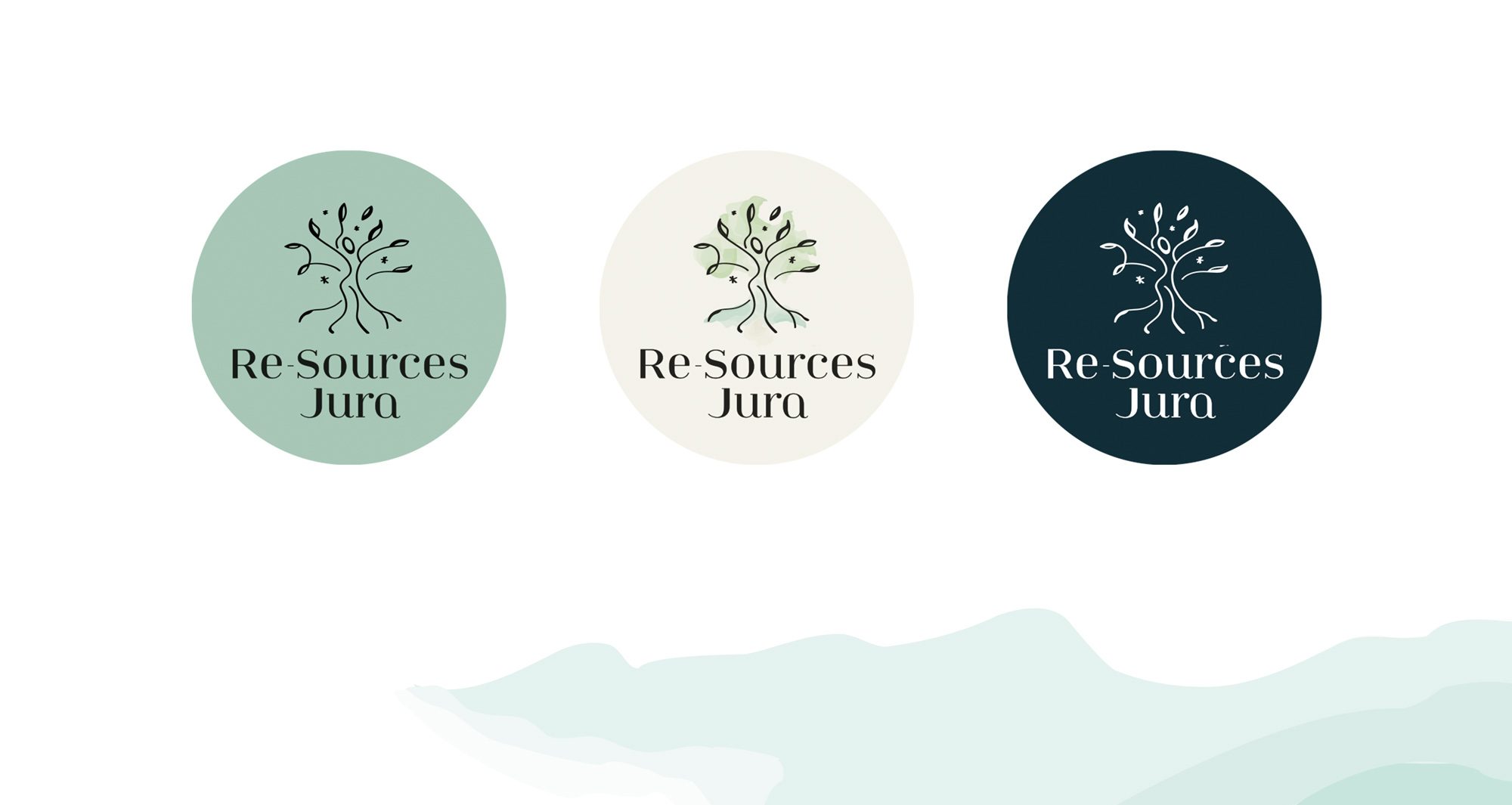 Nouveau logo Re-sources Jura - Propulse, agence créative